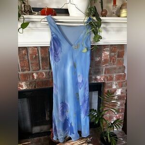 Women’s Floral Blue Dress